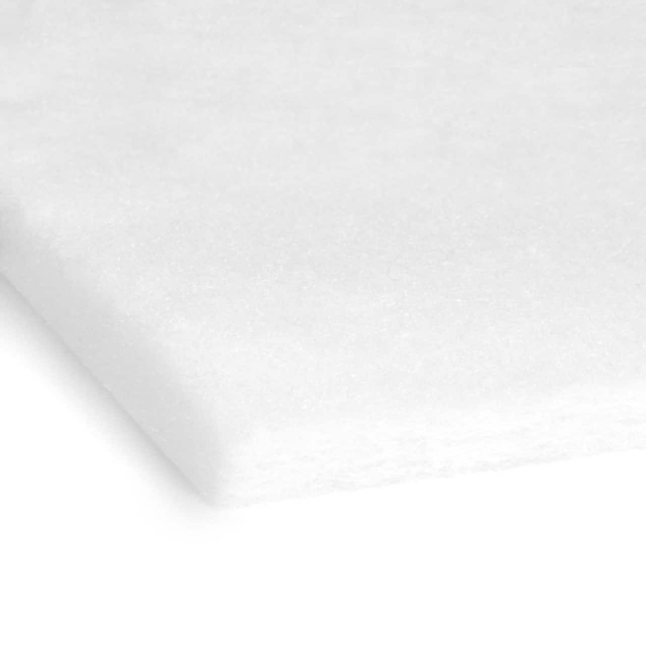 1/4&#x22; White Dacron Upholstery Deck Padding